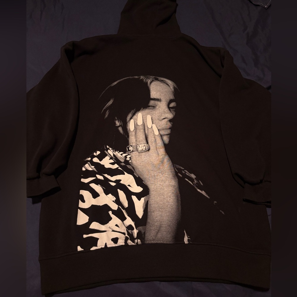 Billie Eilish Merch Hoodie Music Size Small